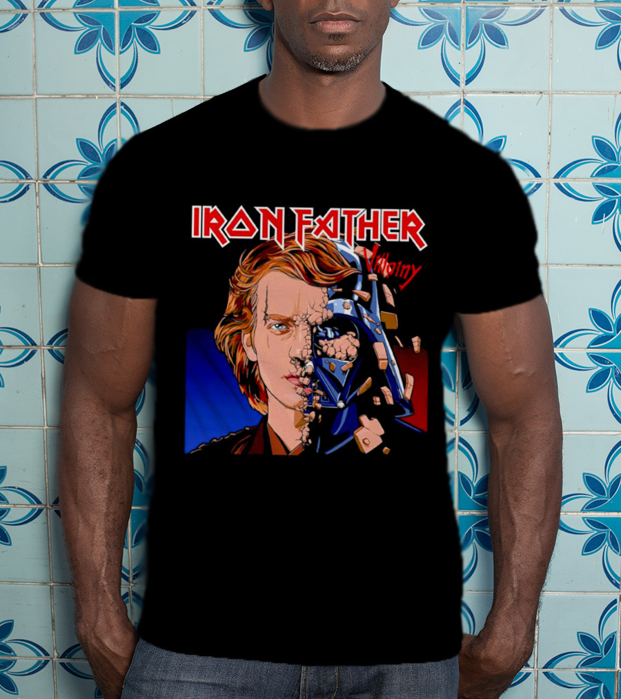 IRON FATHER Villainy Darth Vader T-Shirt