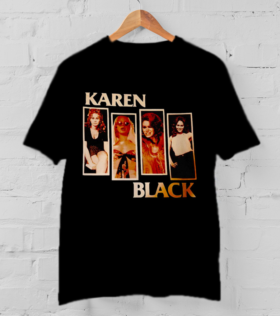 Karen Black Retro Photo Montage T-Shirt