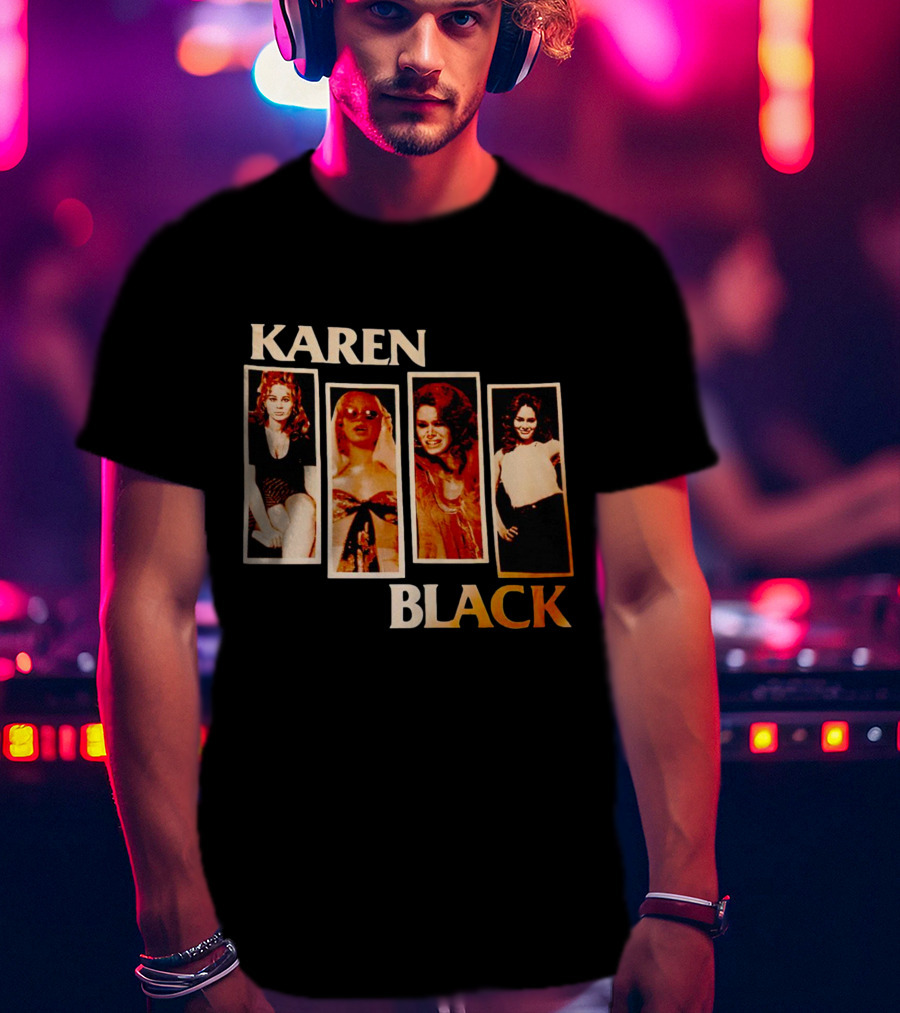 Karen Black Retro Photo Montage T-Shirt