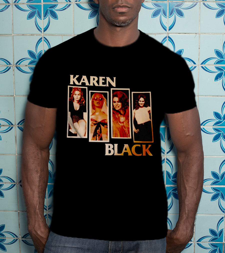 Karen Black Retro Photo Montage T-Shirt