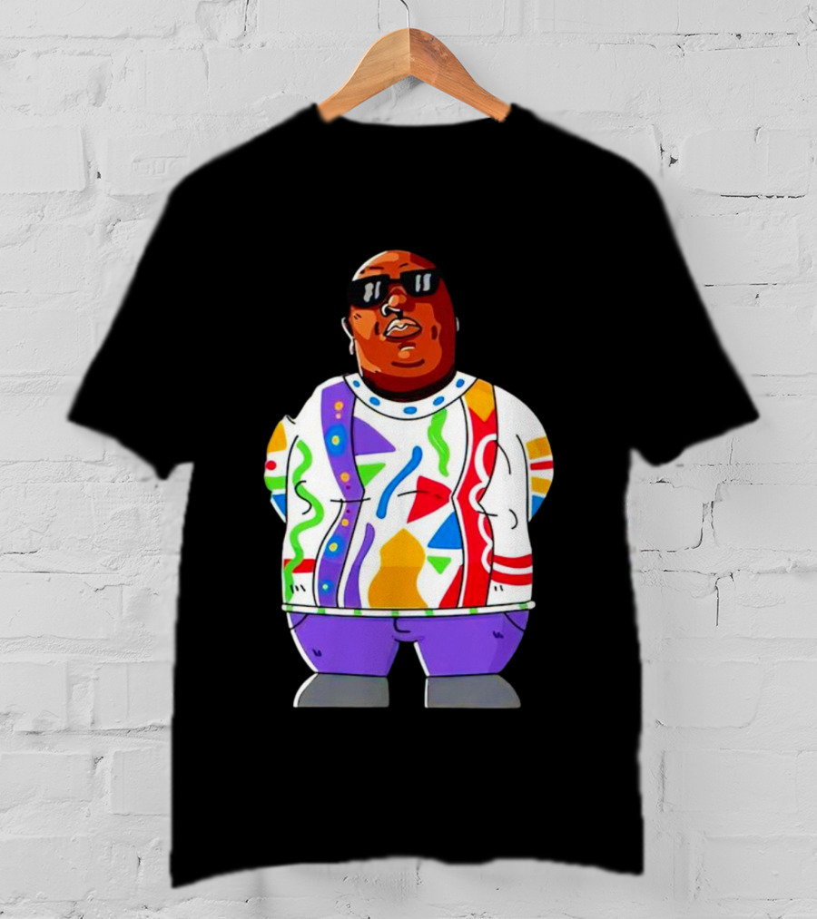 RIP Big Pokey Colorful Sweater Cartoon T-Shirt