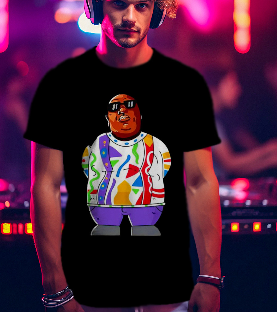 RIP Big Pokey Colorful Sweater Cartoon T-Shirt