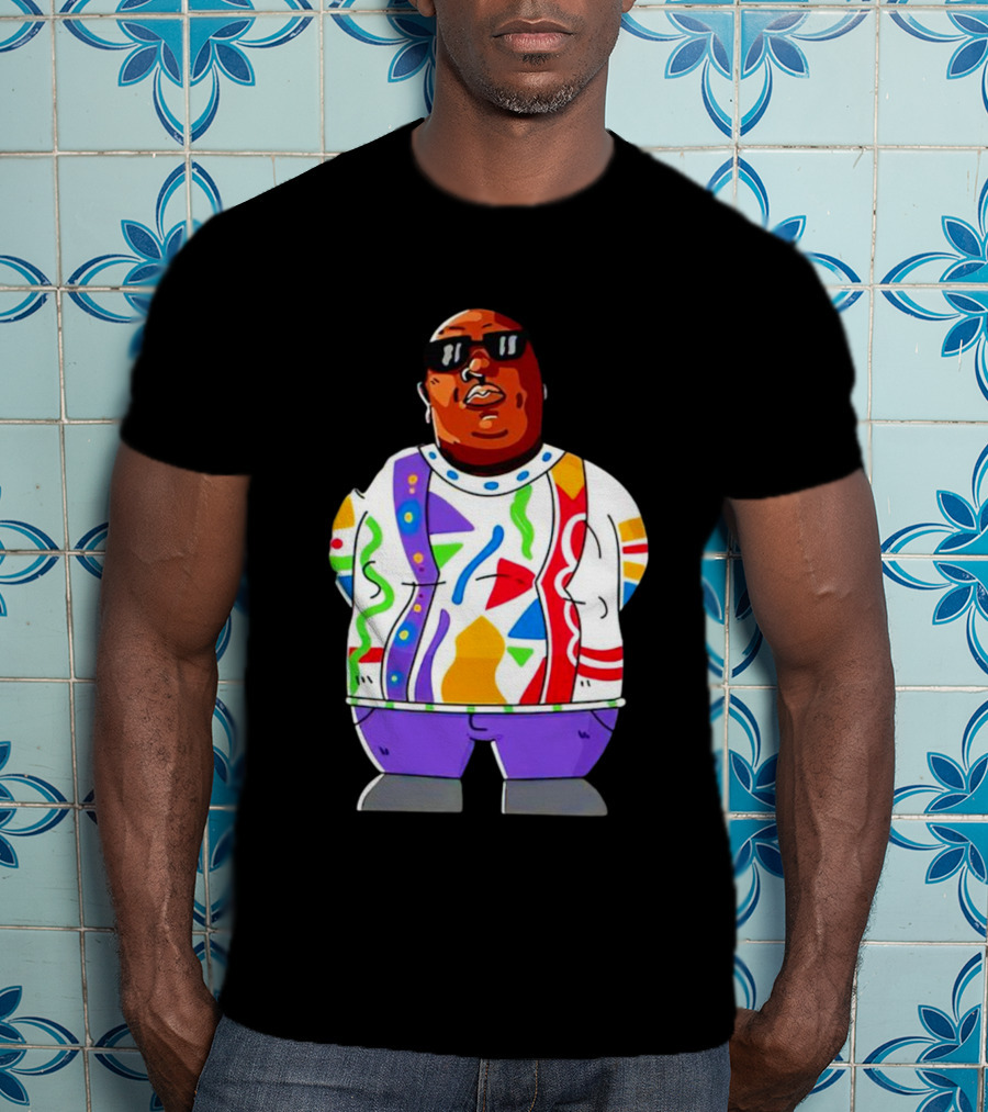 RIP Big Pokey Colorful Sweater Cartoon T-Shirt