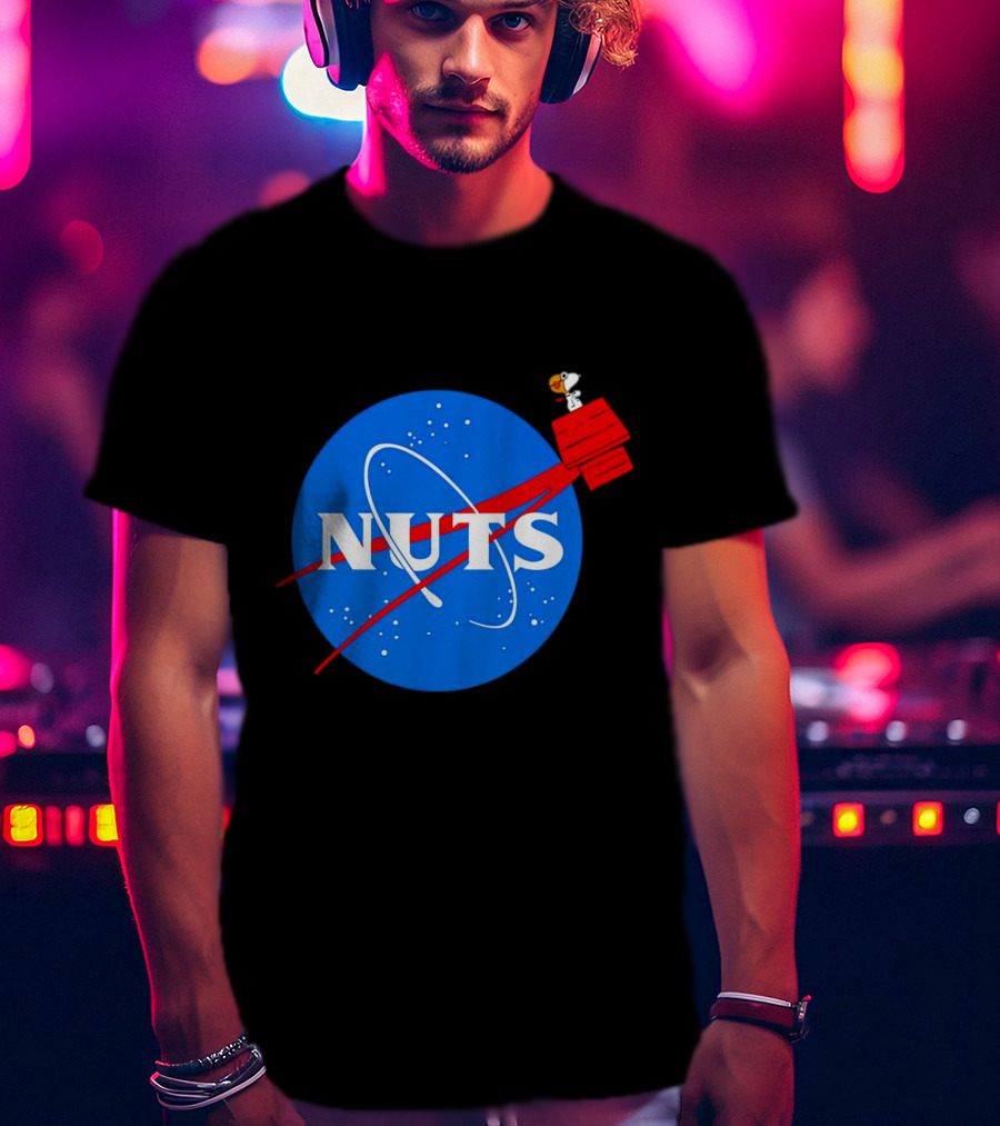 Snoopy Space Nuts NASA Parody Astronaut Adventure T-Shirt