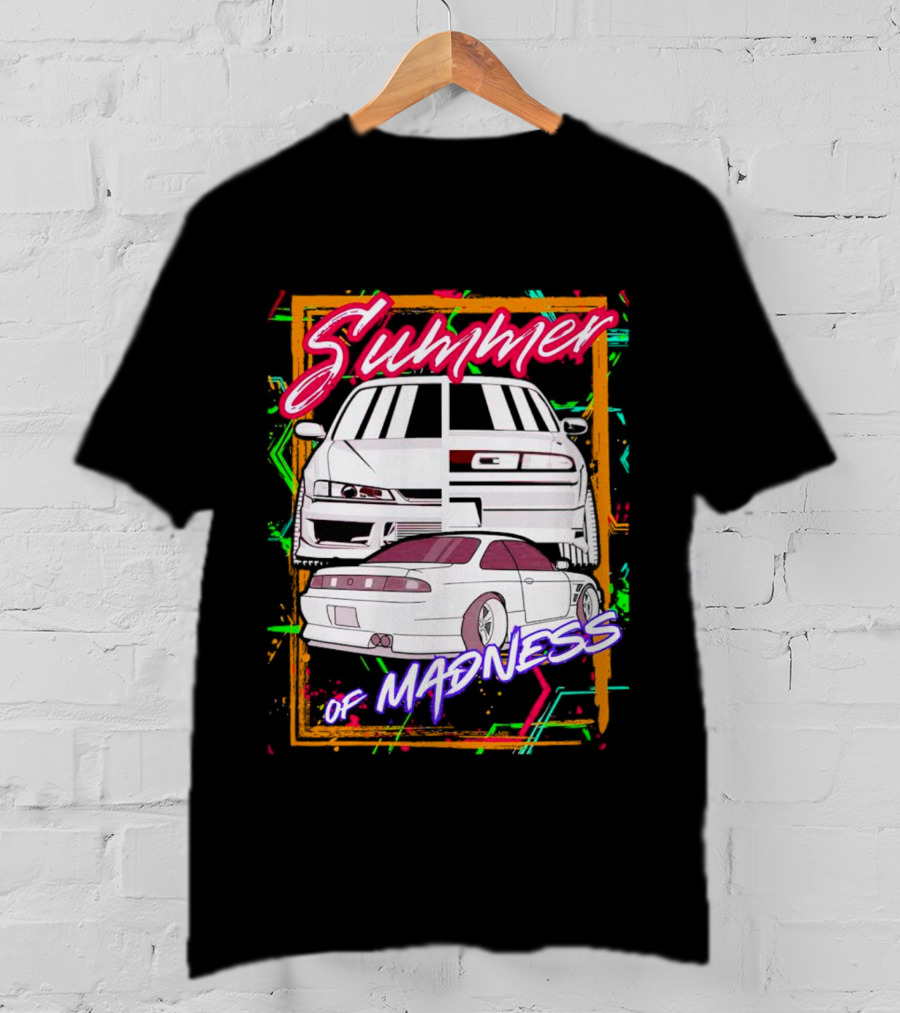 Summer Of Madness Racing Cars Neon T-Shirt