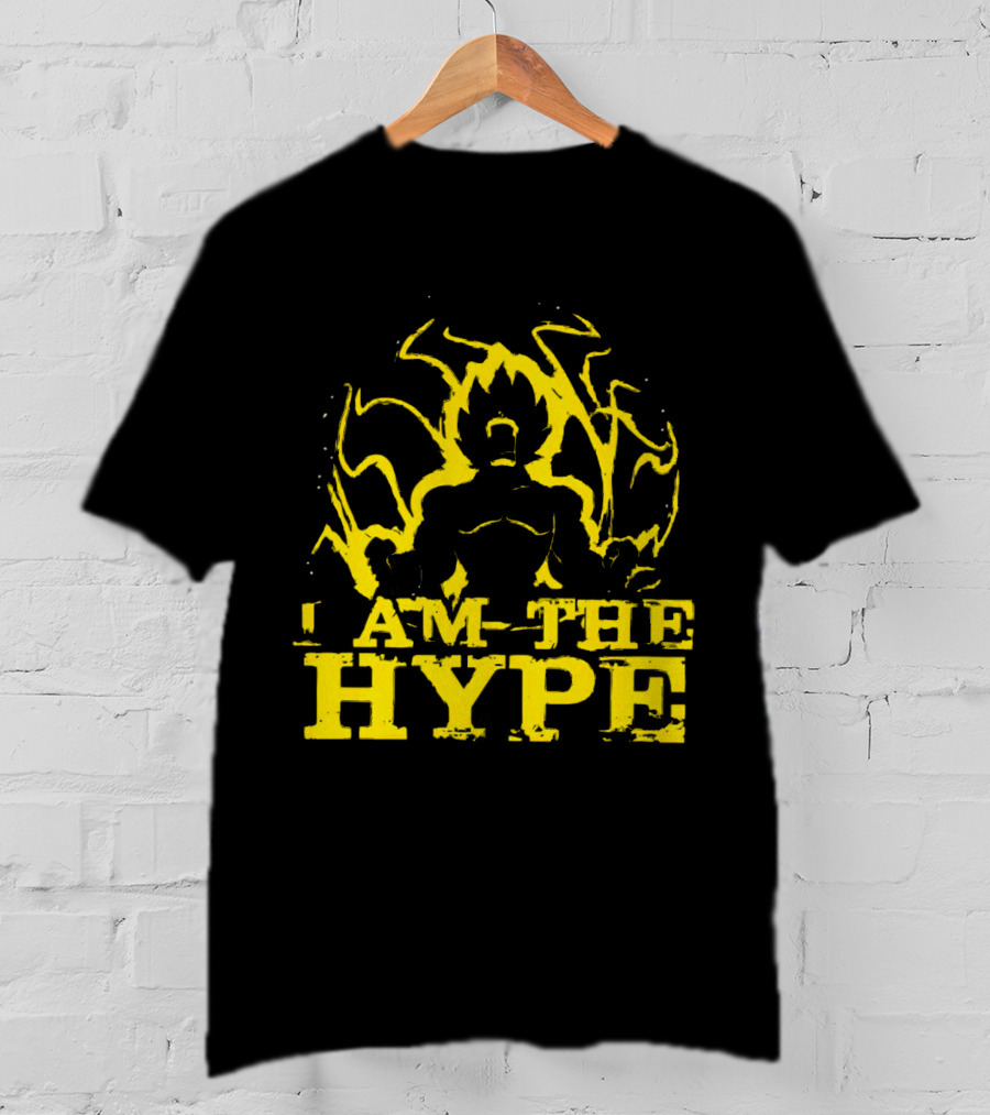 Vegeta I Am The Hype Super Saiyan Yellow Aura T-Shirt