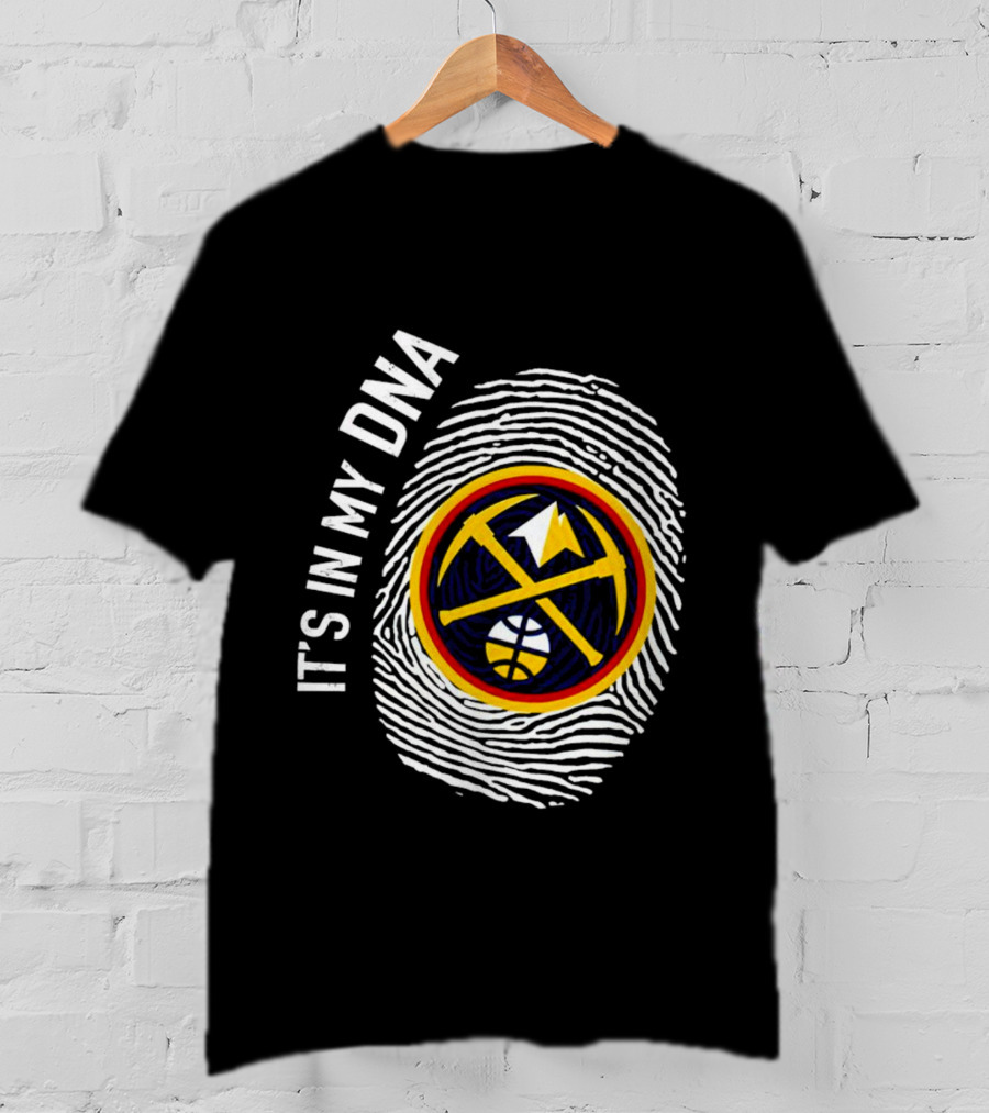 Denver Nuggets Basketball DNA Fingerprint Pride T-Shirt