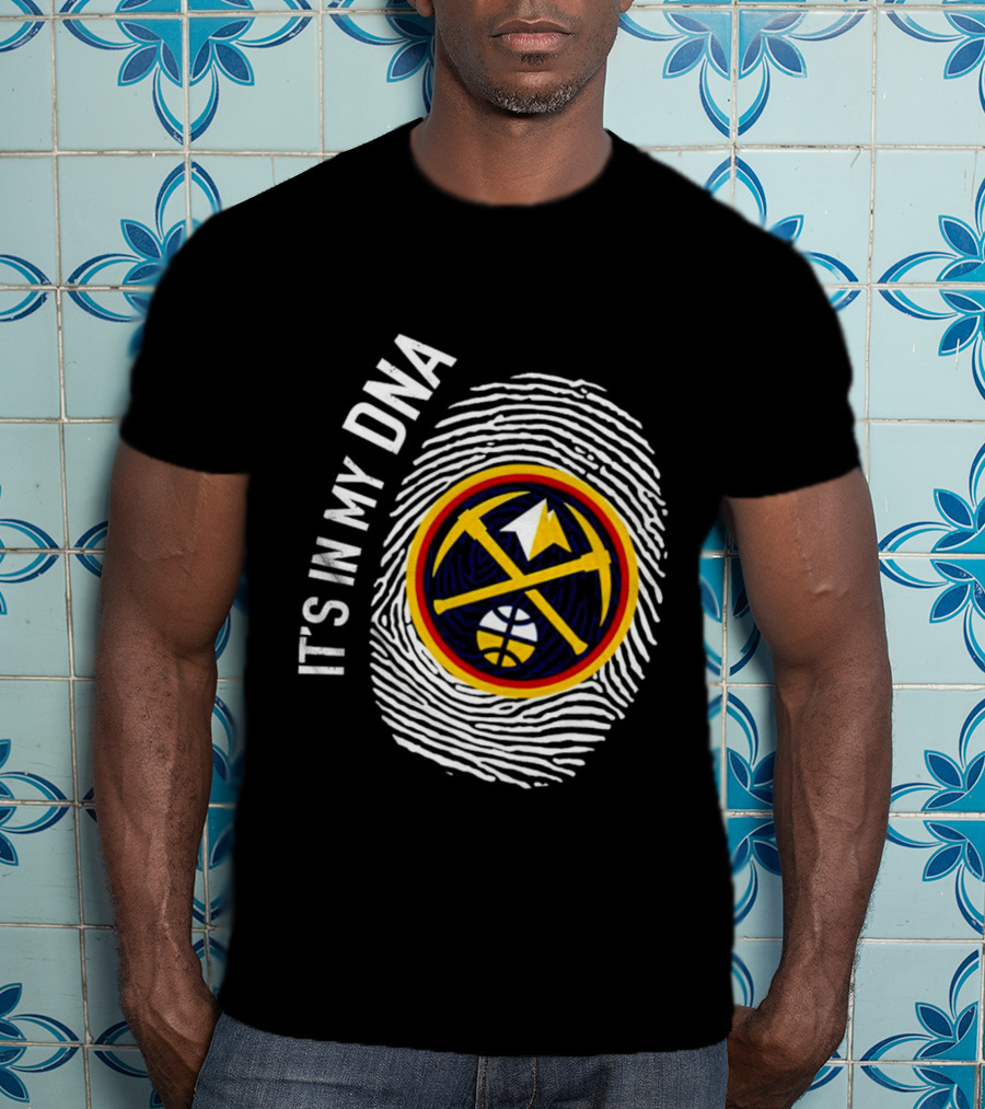 Denver Nuggets Basketball DNA Fingerprint Pride T-Shirt