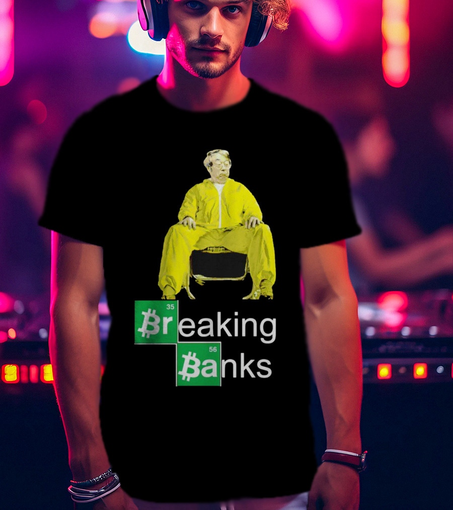 Breaking Banks Bitcoin Chemistry Suit T-Shirt