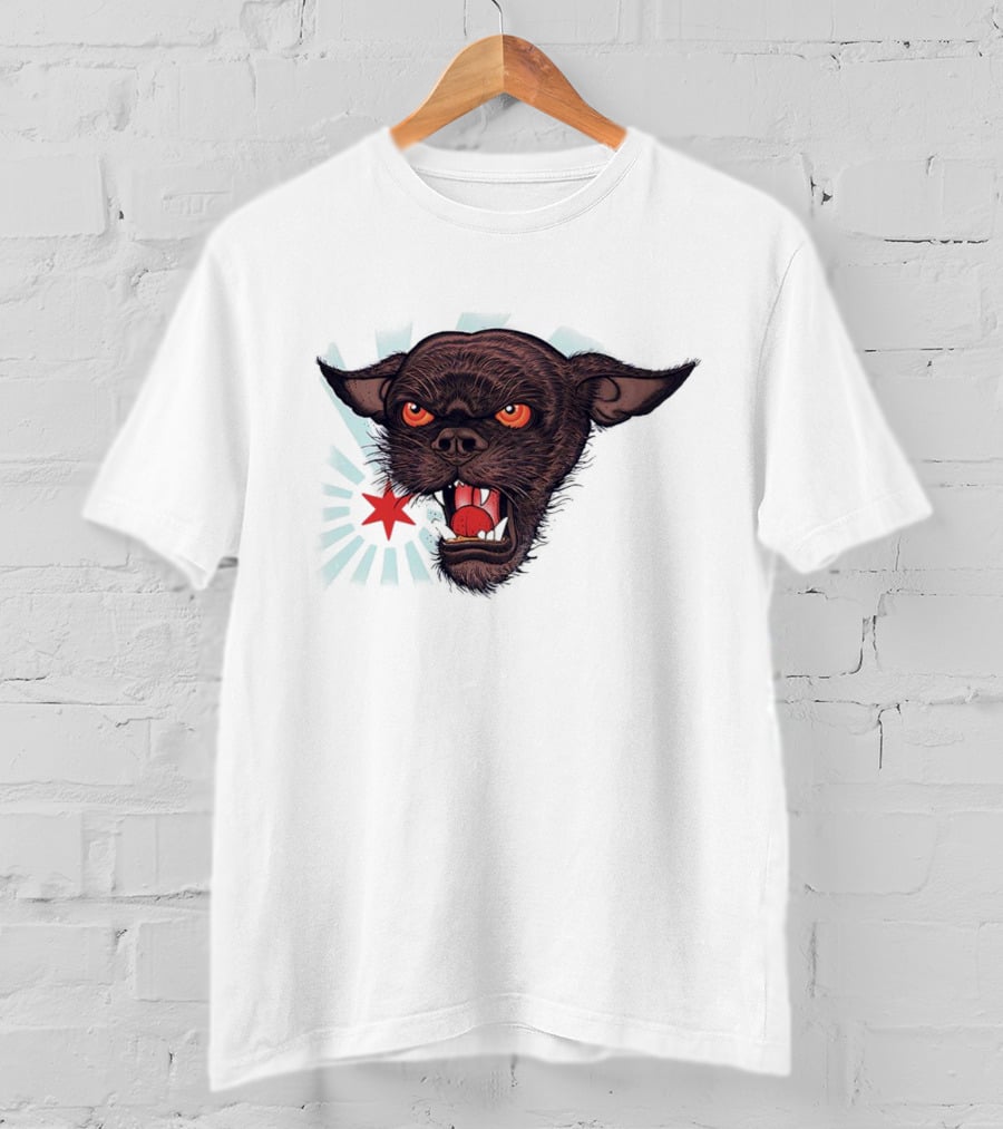 CM Punk Rowdy Chicago Star Ringer Dog T-Shirt