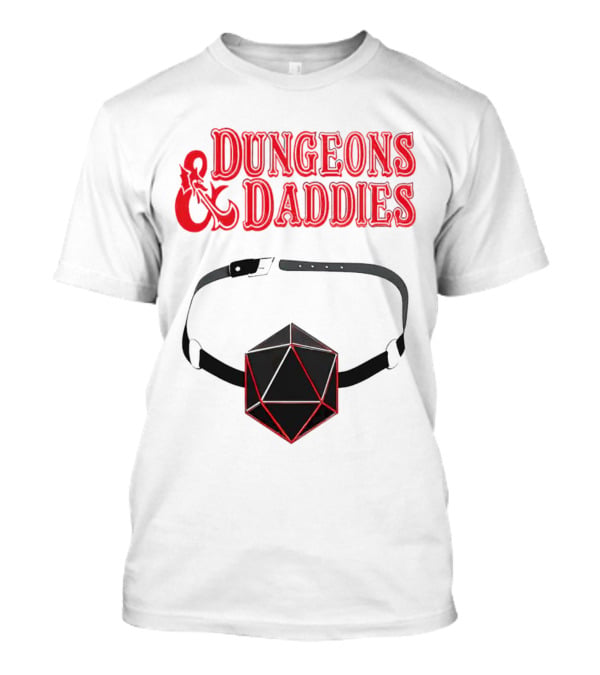 Dungeons And Daddies Headlamp Dice T-Shirt