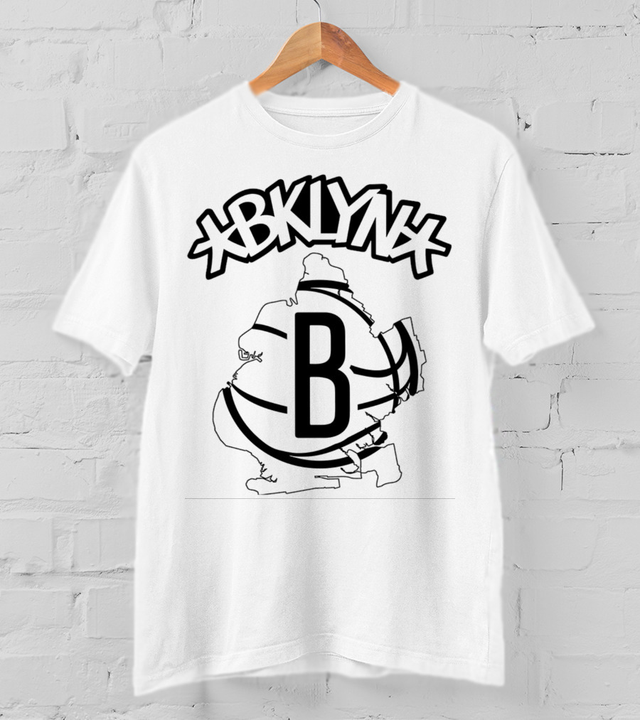 BKN Nets Map Basketball Brooklyn T-Shirt