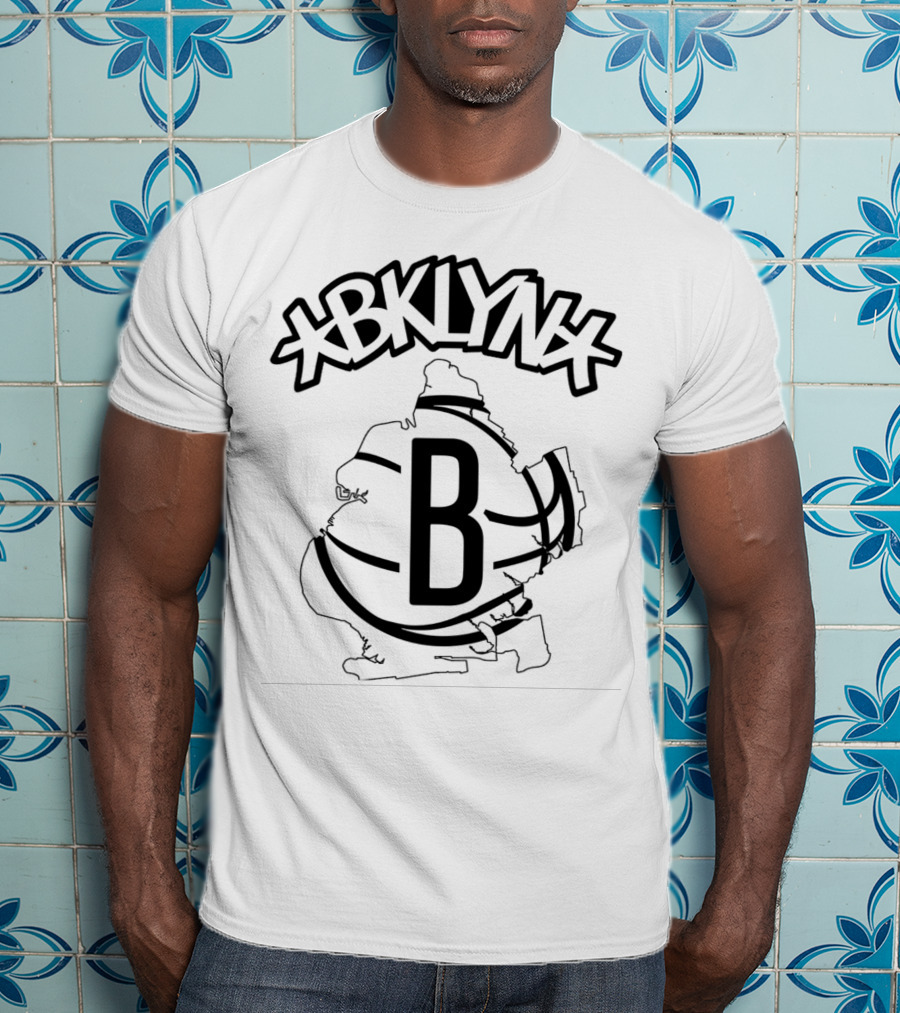 BKN Nets Map Basketball Brooklyn T-Shirt