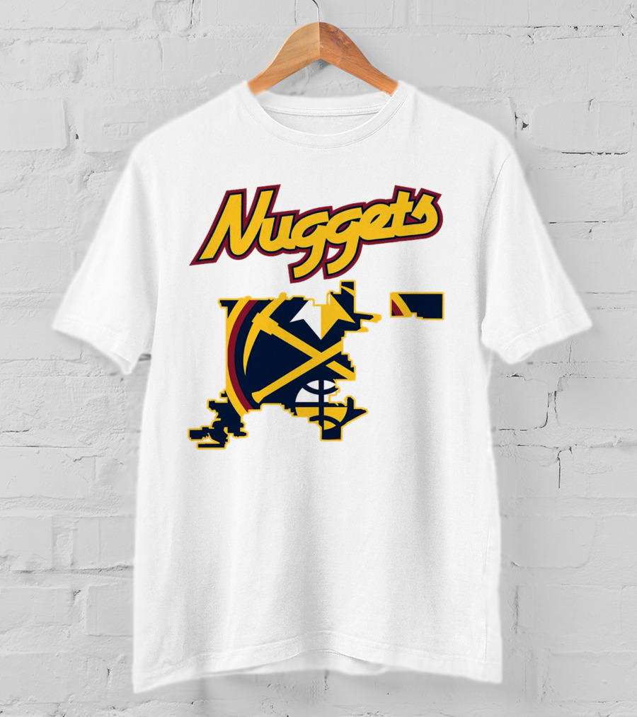 Nuggets Denver Map Basketball Team T-Shirt