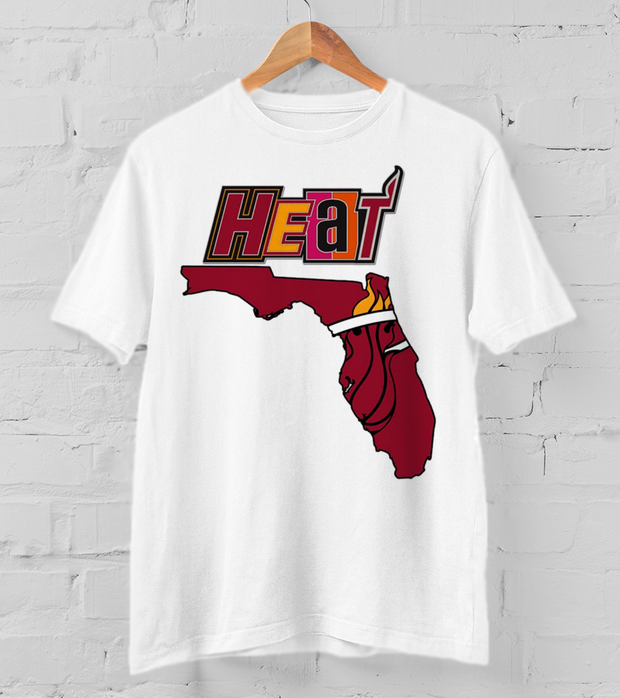 Heat Map Florida Basketball Emblem T-Shirt