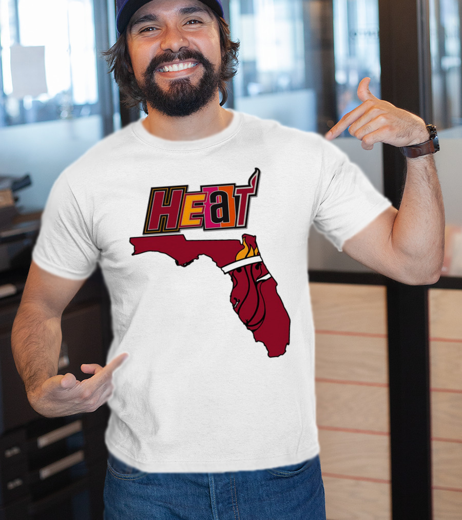 Heat Map Florida Basketball Emblem T-Shirt