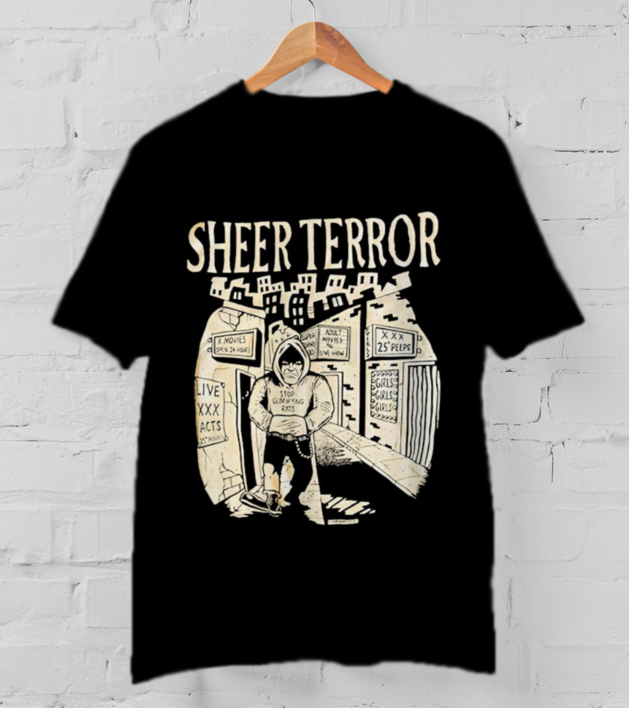 Sheer Terror Stop Glorifying Rats Urban Alleyway Scene T-Shirt