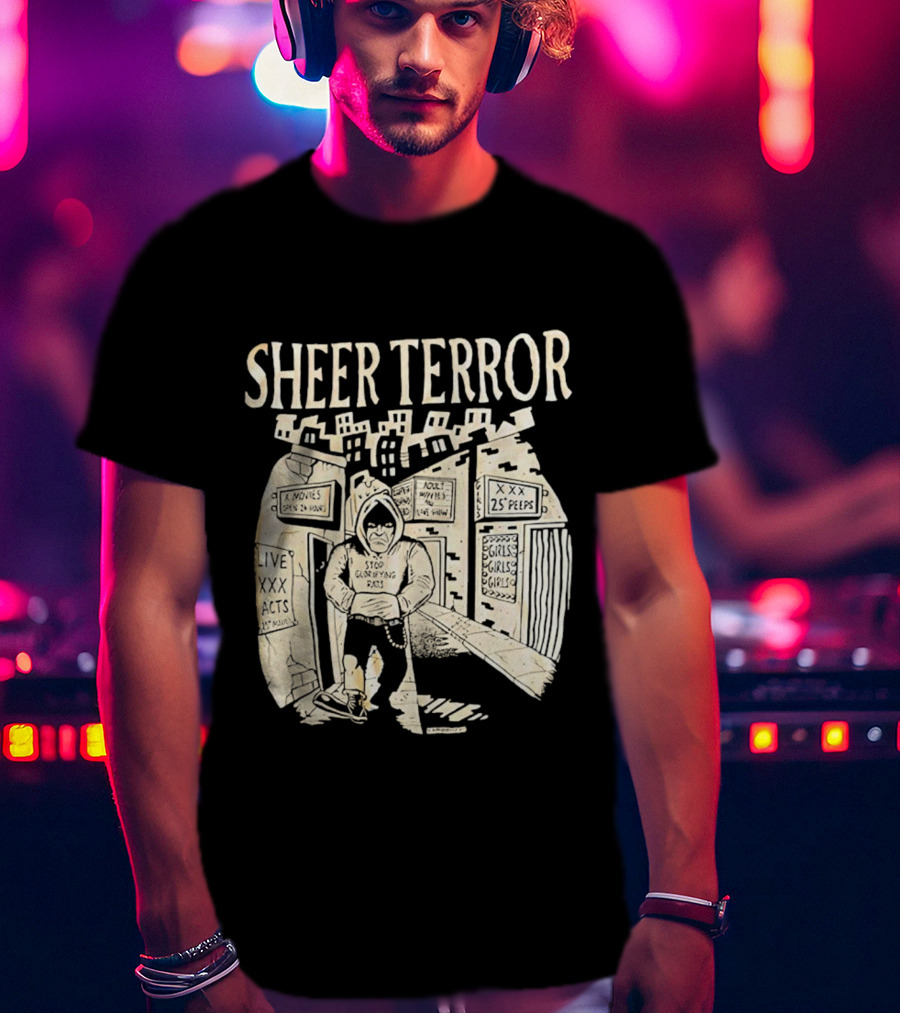 Sheer Terror Stop Glorifying Rats Urban Alleyway Scene T-Shirt