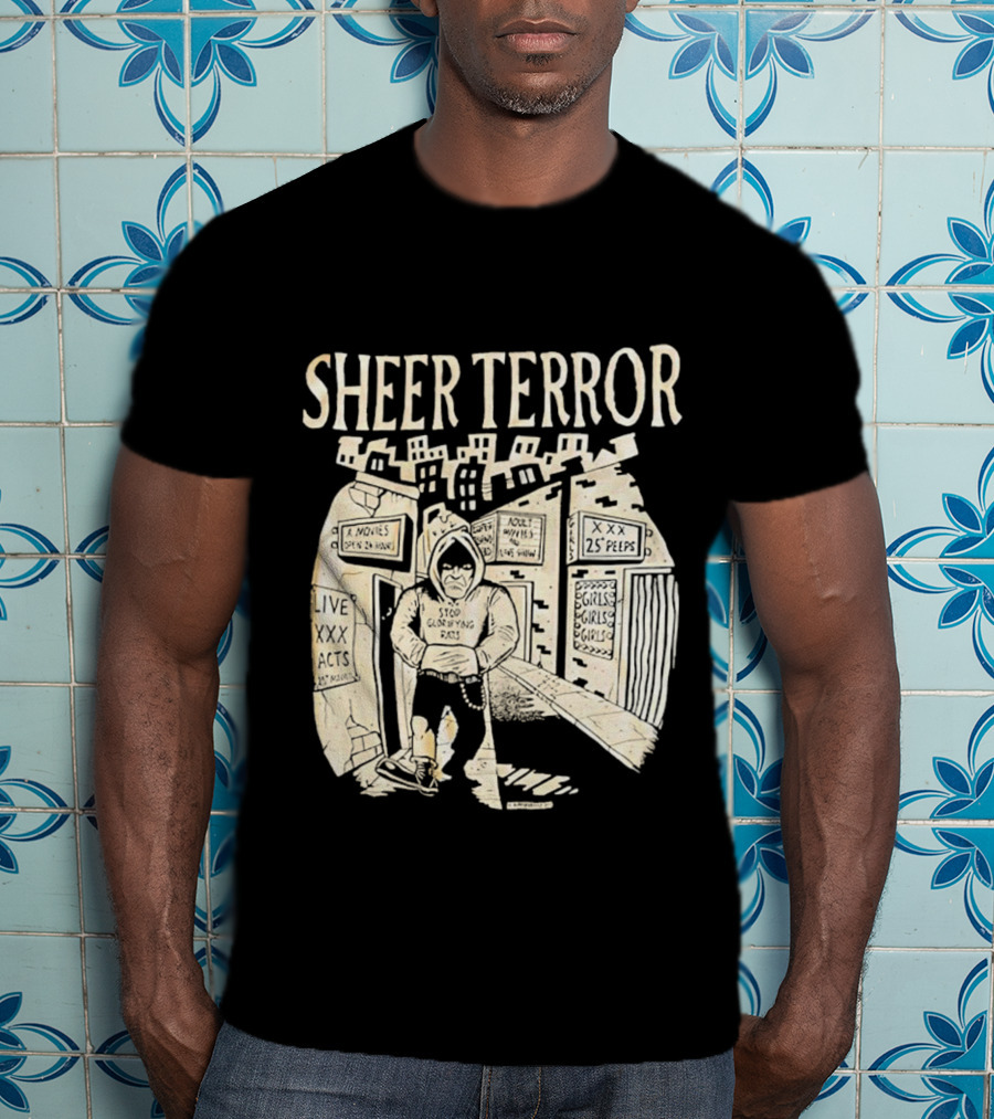 Sheer Terror Stop Glorifying Rats Urban Alleyway Scene T-Shirt
