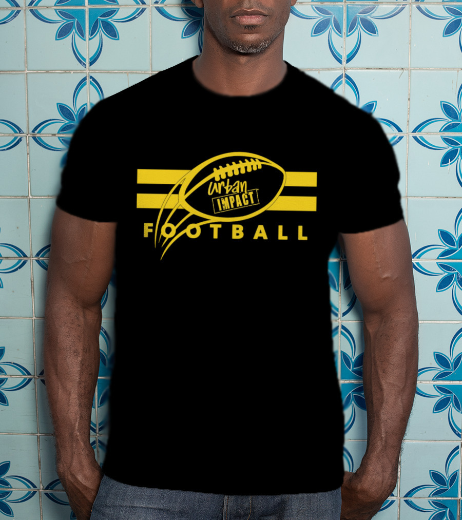 Urban Impact Football Yellow Stripes T-Shirt