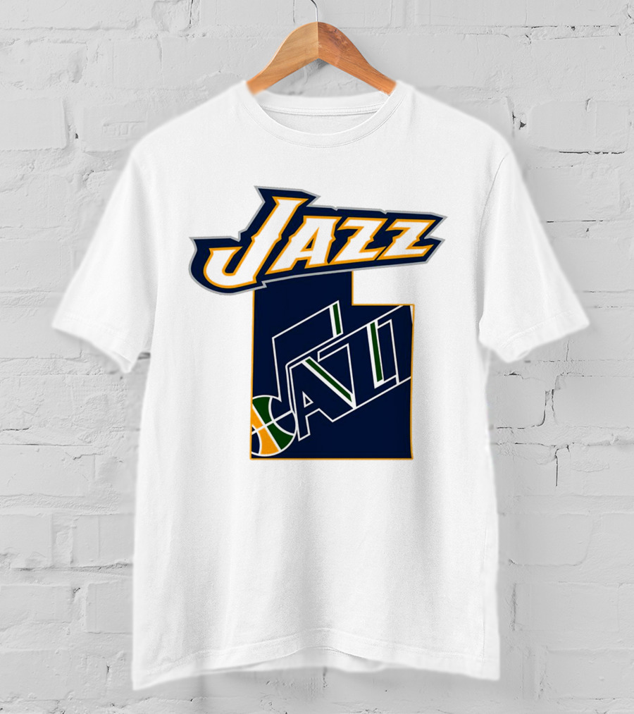 Jazz Utah Map T-Shirt