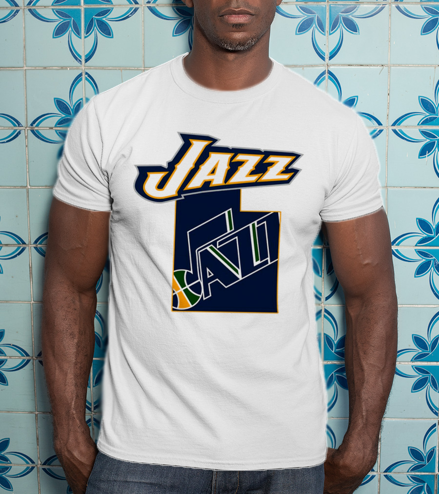 Jazz Utah Map T-Shirt