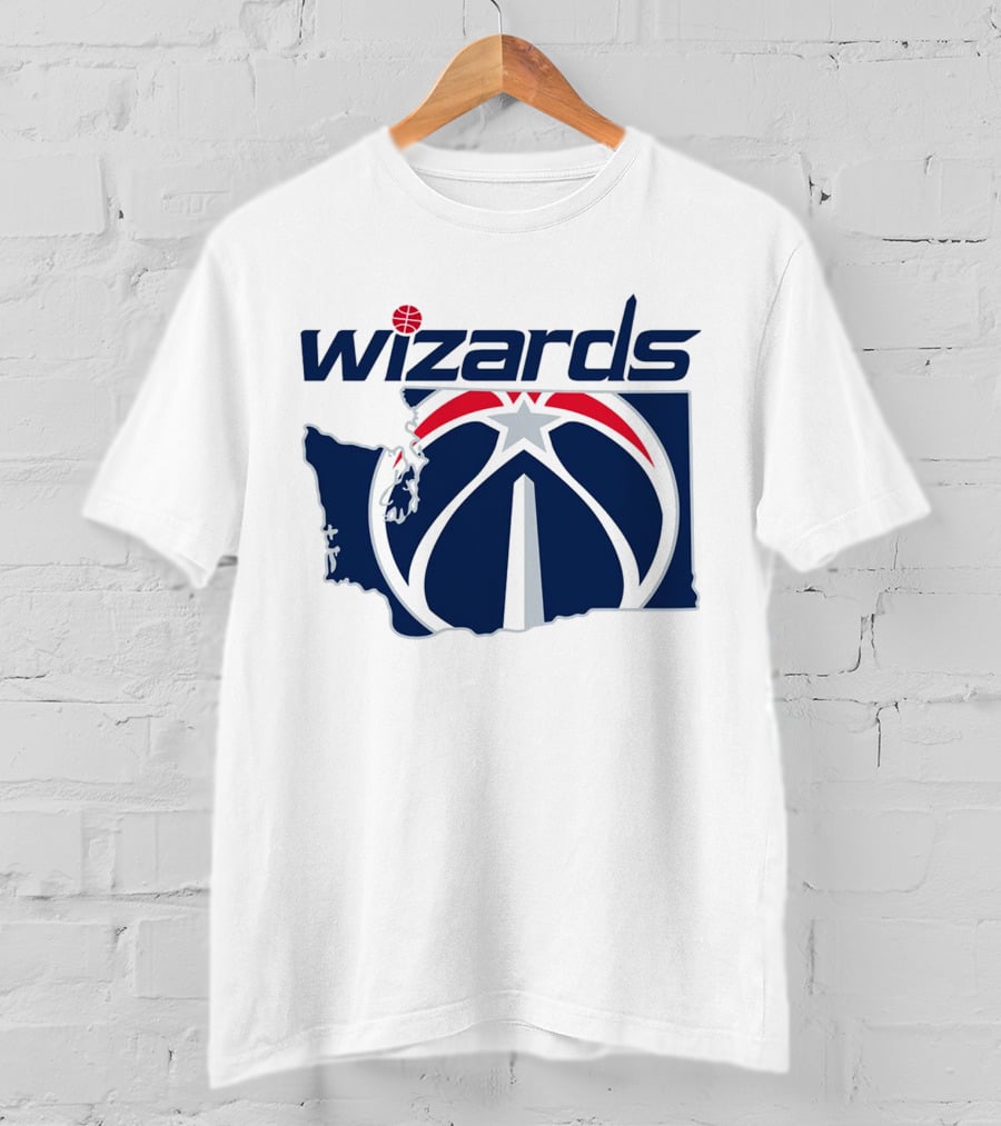 Wizards Washington State Map T-Shirt