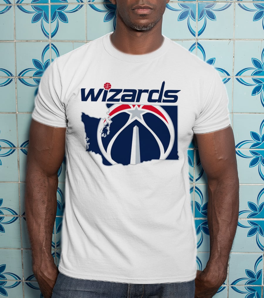 Wizards Washington State Map T-Shirt