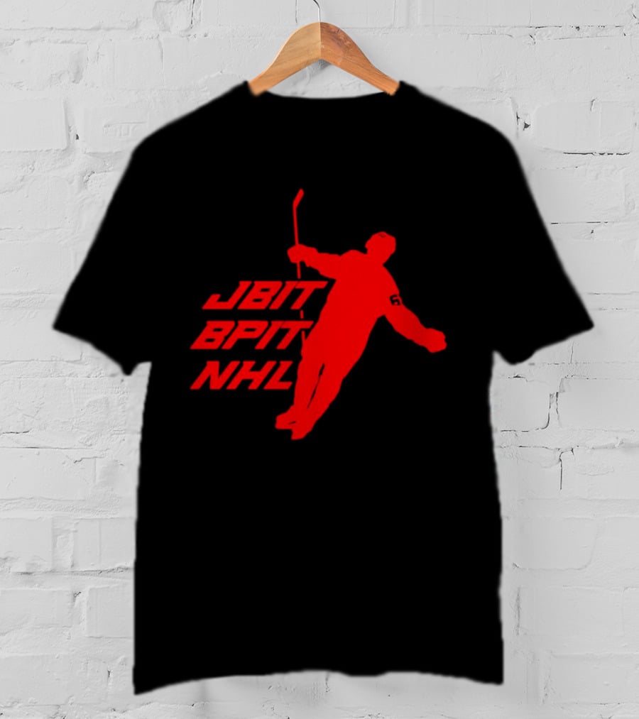Jbitbpitnhl Jesper Bratt New Jersey Devils NHL Red T-Shirt