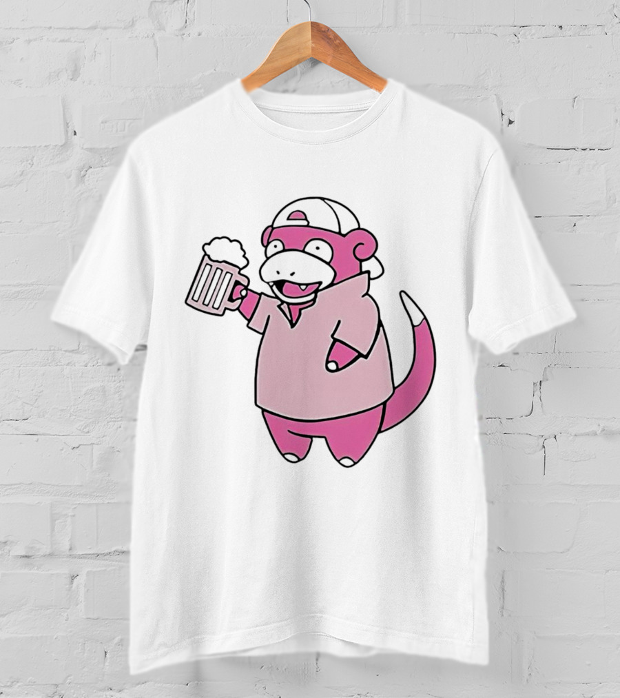 Slowpoke Pokemon Slowbro Frat Beer Cap T-Shirt