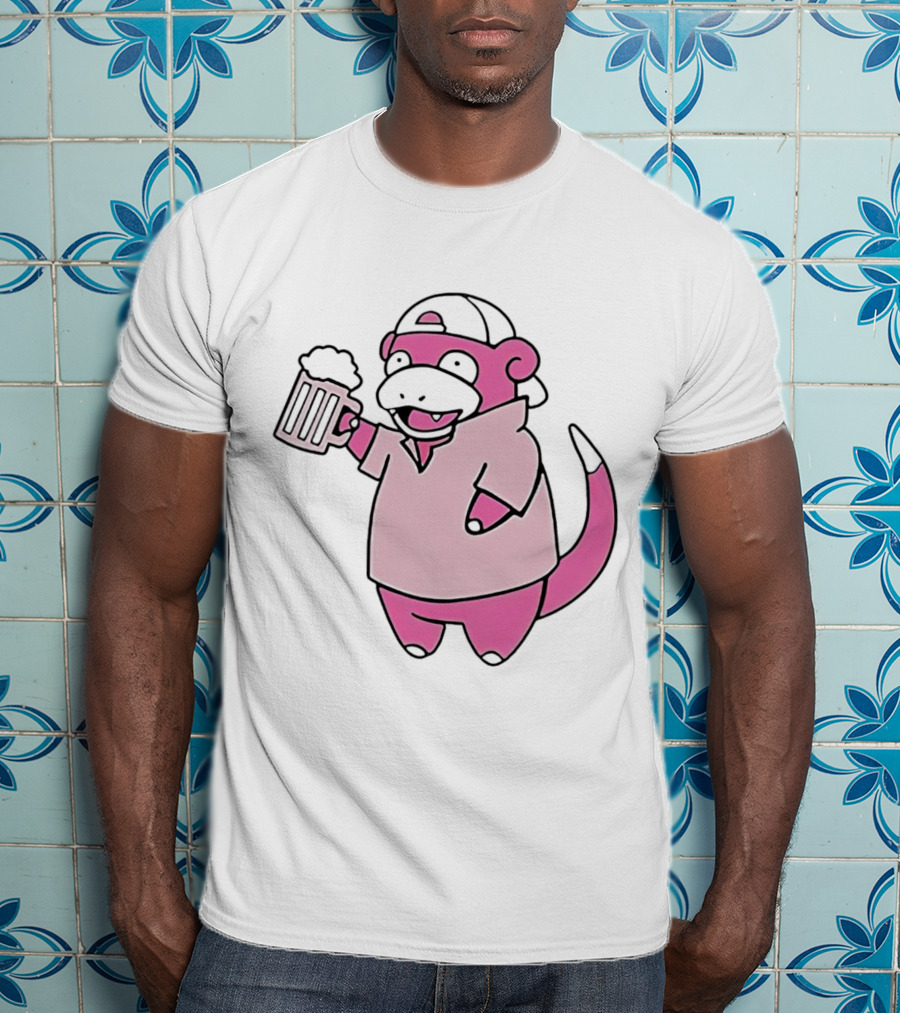 Slowpoke Pokemon Slowbro Frat Beer Cap T-Shirt