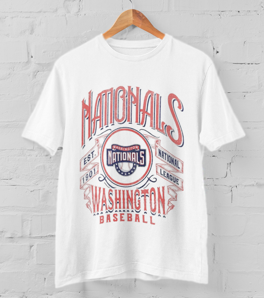 Nationals Washington Baseball Est 1901 National League T-Shirt