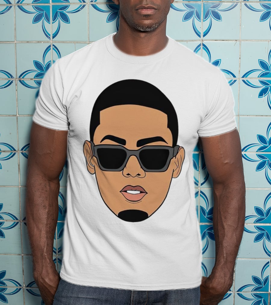 Myke Towers Sunglasses Facial T-Shirt