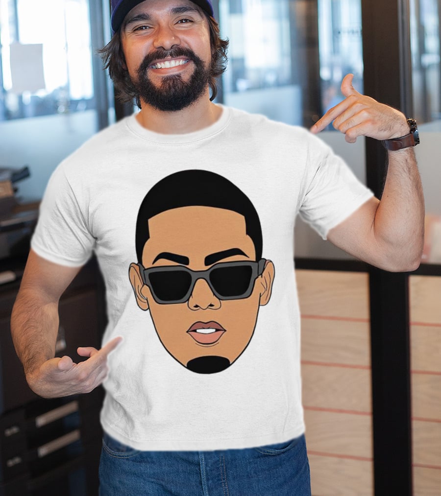 Myke Towers Sunglasses Facial T-Shirt