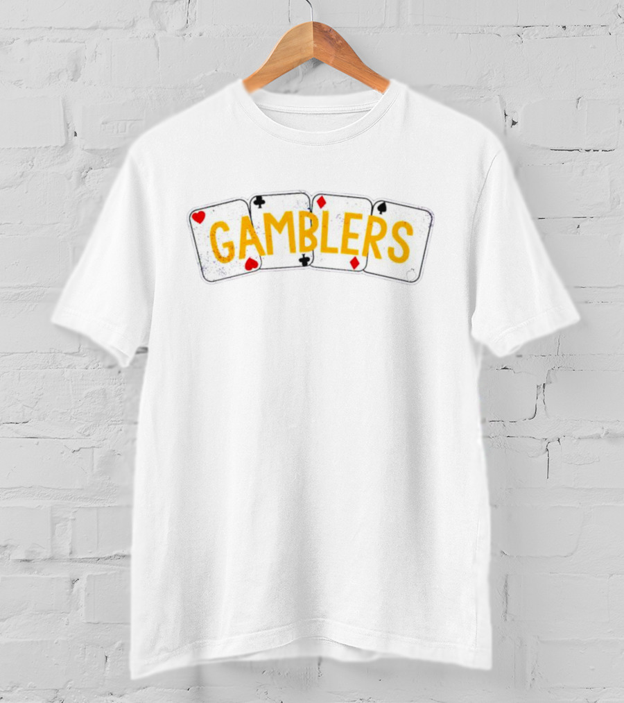 Las Vegas Gamblers Playing Cards T-Shirt
