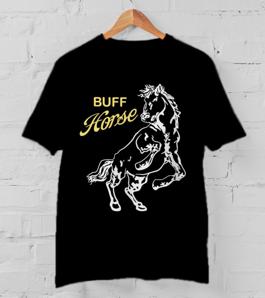 Buff Horse Stallion Graphic Strength T-Shirt