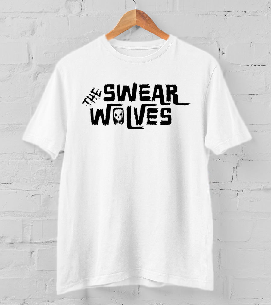 The Swear Wolves Skull Lettering T-Shirt