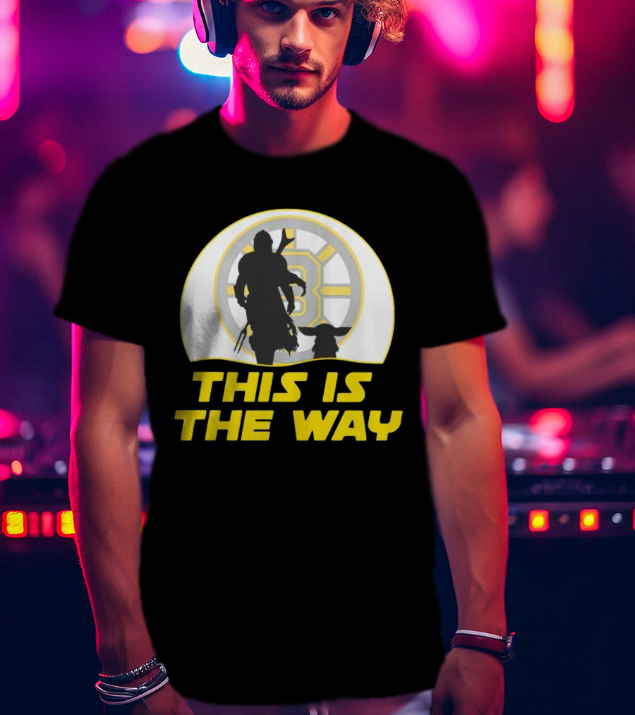 Boston Bruins This Is The Way Mandalorian Crossover T-Shirt