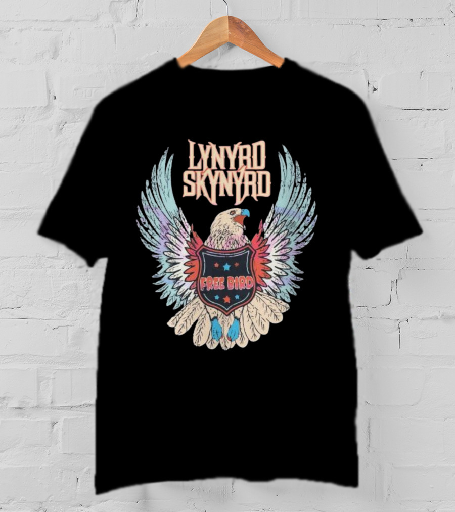 Lynyrd Skynyrd Free Bird Classic Rock Eagle Wings Vintage T-Shirt