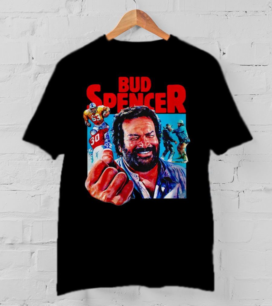 Bud Spencer Football And Laughing Scene In Action T-Shirt