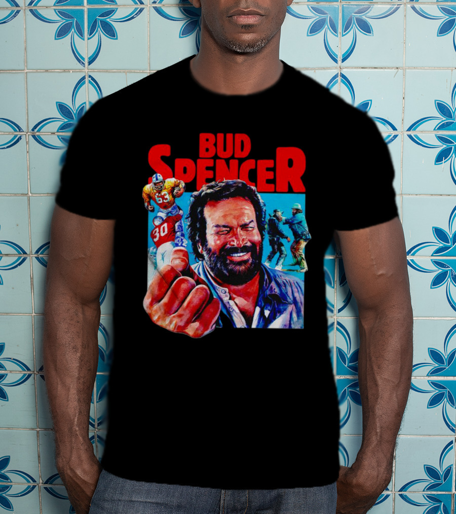 Bud Spencer Football And Laughing Scene In Action T-Shirt