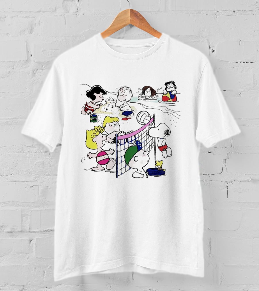 Hello Summer The Peanuts Beach Volleyball Fun T-Shirt