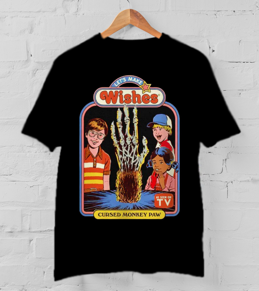 Let’s Make Wishes Cursed Monkey Paw As Seen On TV T-Shirt