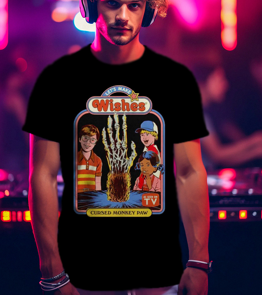 Let’s Make Wishes Cursed Monkey Paw As Seen On TV T-Shirt