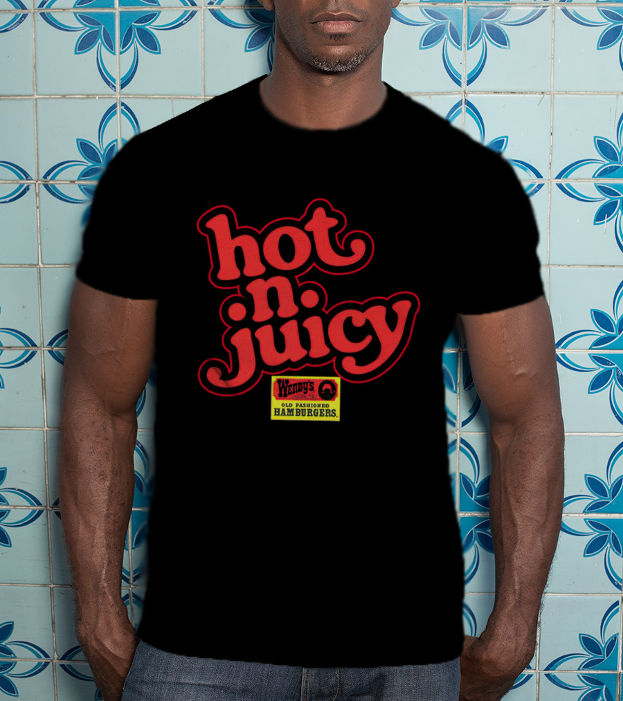 Wendy's Hot N Juicy Old Fashioned Hamburgers T-Shirt