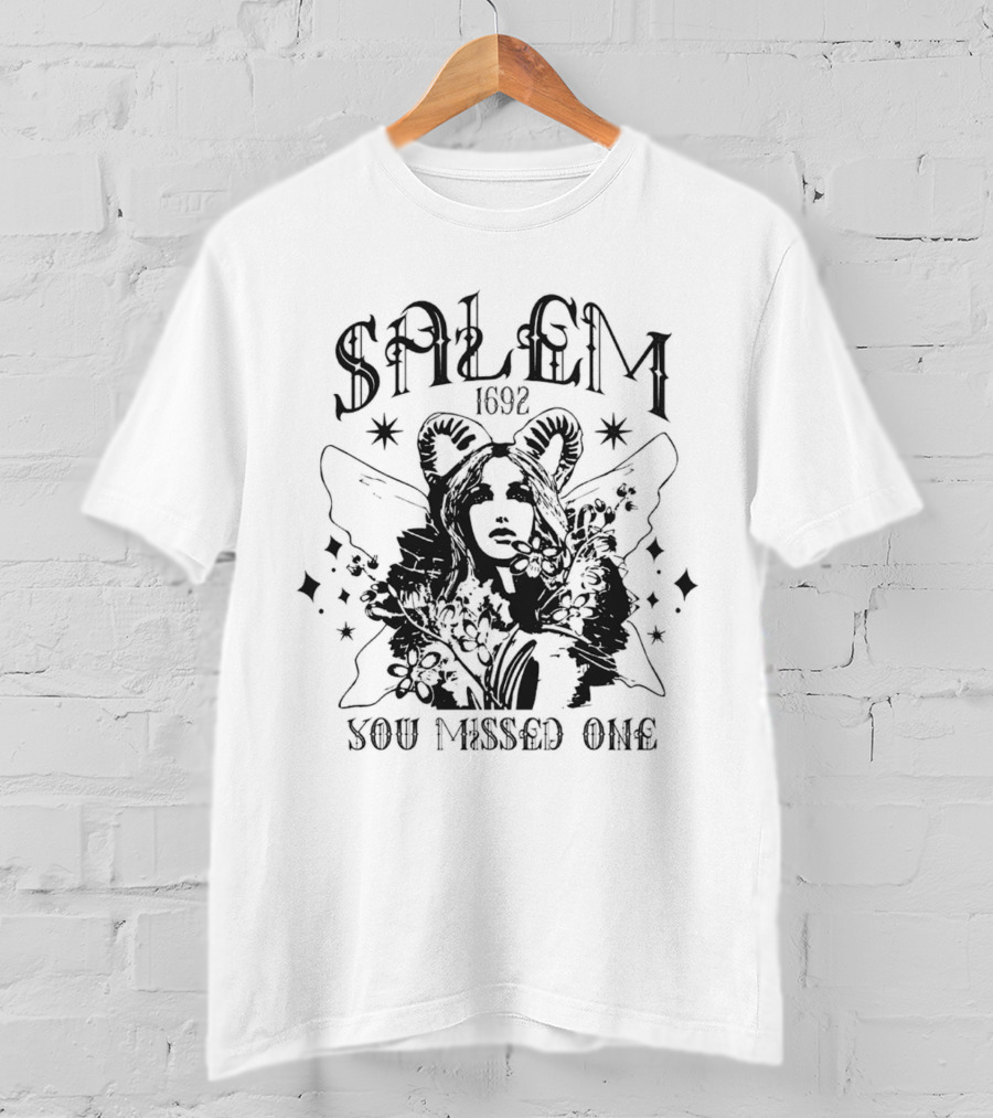 Salem 1692 You Missed One Witch Gothic T-Shirt