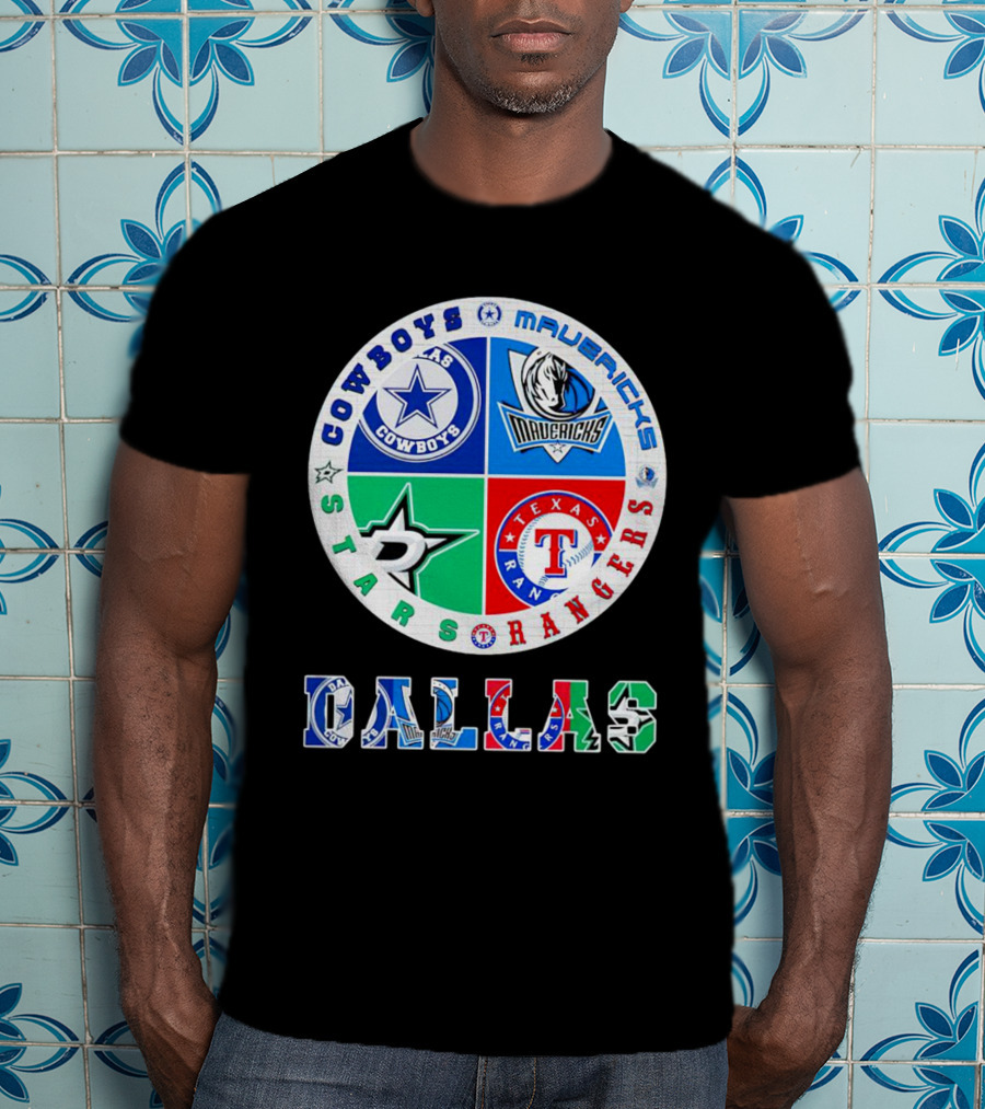 Dallas Cowboys Mavericks Stars Rangers Texas Sports T-Shirt