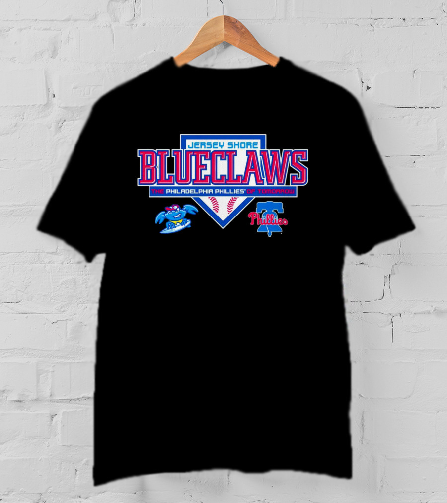 Jersey Shore BlueClaws The Philadelphia Phillies Of Tomorrow Minor League Baseball Team T-Shirt