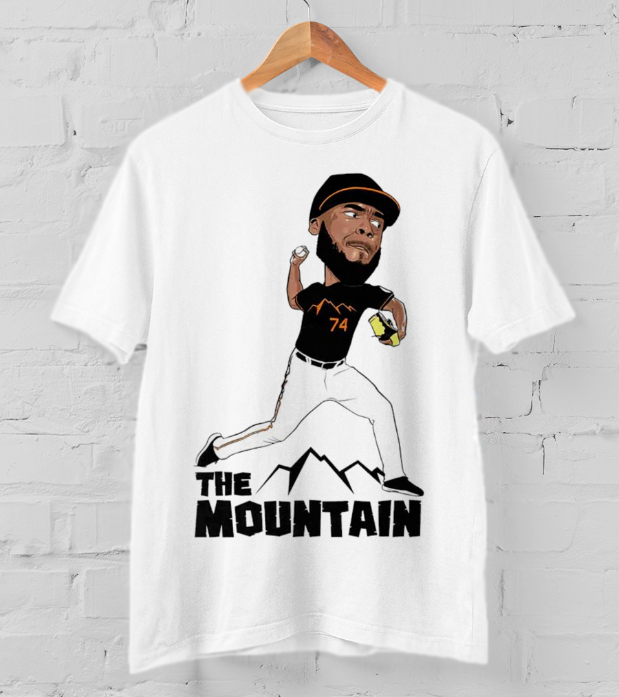 The Mountain Félix Bautista 74 Baltimore Orioles Pitcher T-Shirt