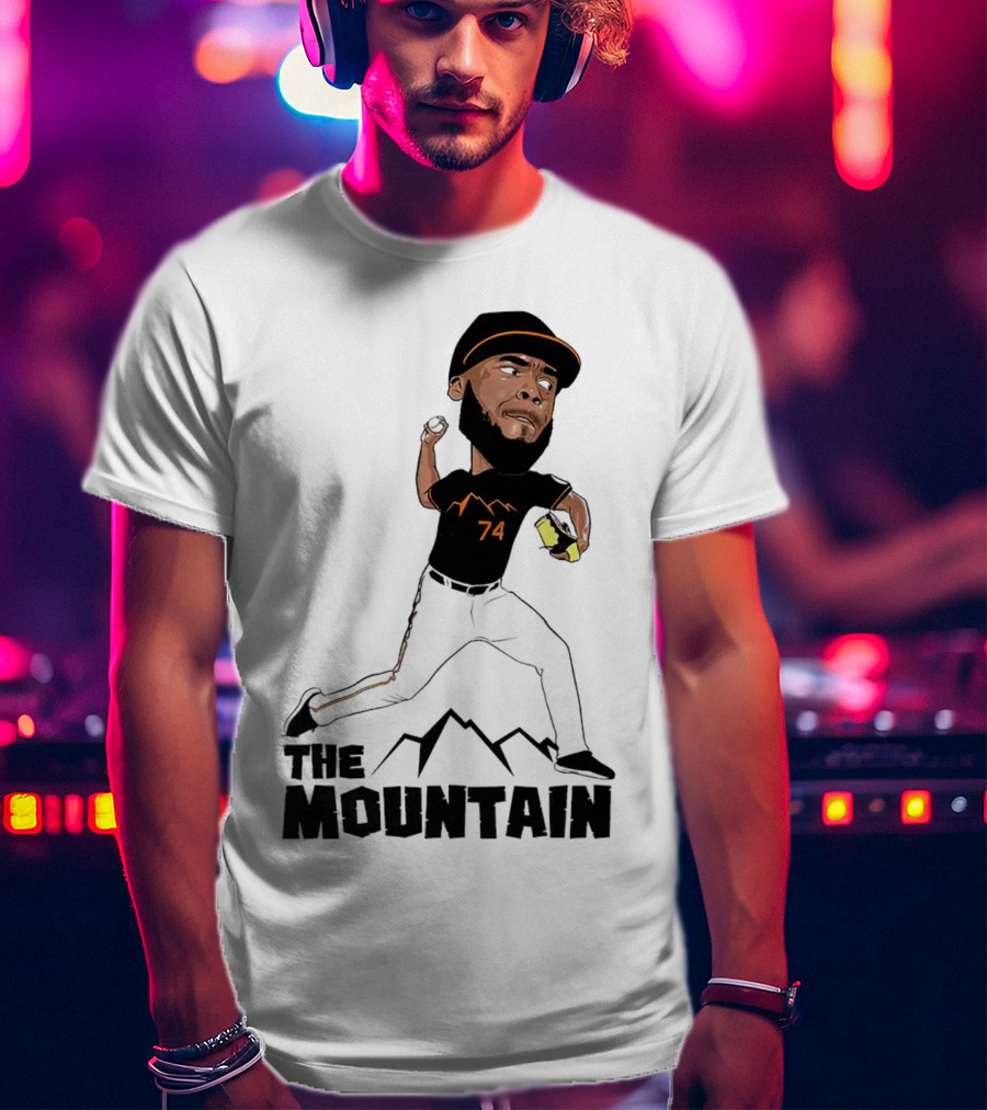 The Mountain Félix Bautista 74 Baltimore Orioles Pitcher T-Shirt